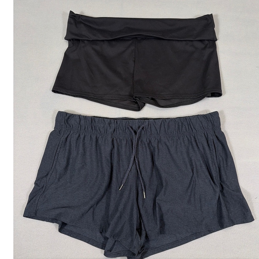 Athletic Works & No Boundaries Shorts Bundle XXL 20 Black Charcoal Activewear